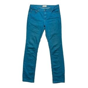 Free People Turquoise Straight Leg Jeans 28